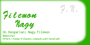 filemon nagy business card